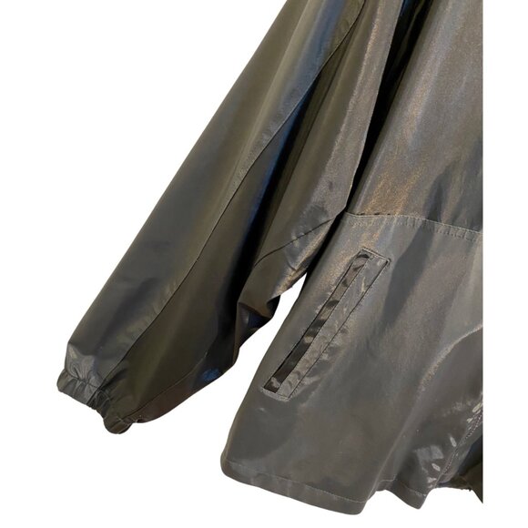 Black Waterproof Men’s Utility & Rain Jacket, Overcoat Sz. S / M (Outdoors) - Picture 7 of 8